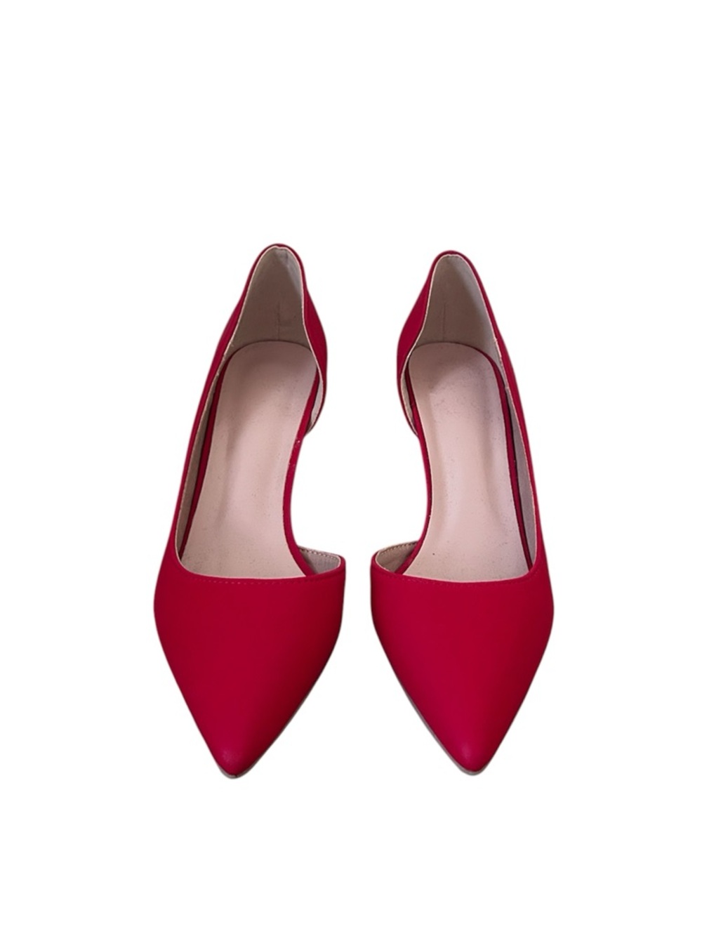 Red Pointed Toe Heels - Picture 2 of 4